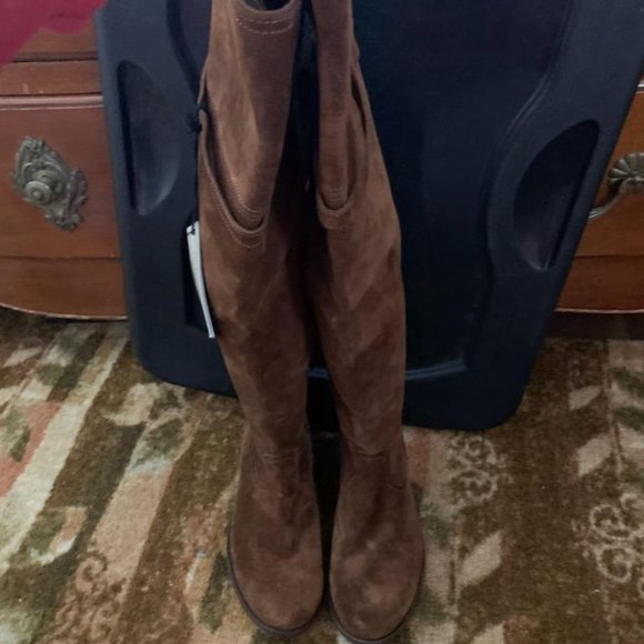 Frye Molly Suede Over the Knee Boot - Picture 2 of 14